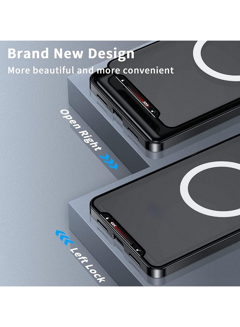 Case for Galaxy S20 FE/S20 FE 5G/S20 FE 2022, Compatible with Mag-safe Magnetic Adsorption Metal Bumper Back Frosted PC Cover for Galaxy S20 FE - Image 2